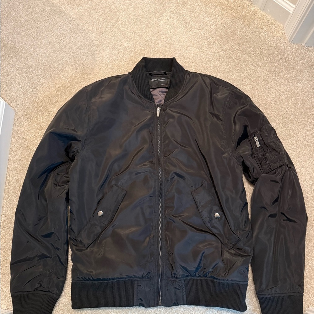 Unisex Fossa Apparel Black Bomber Jacket